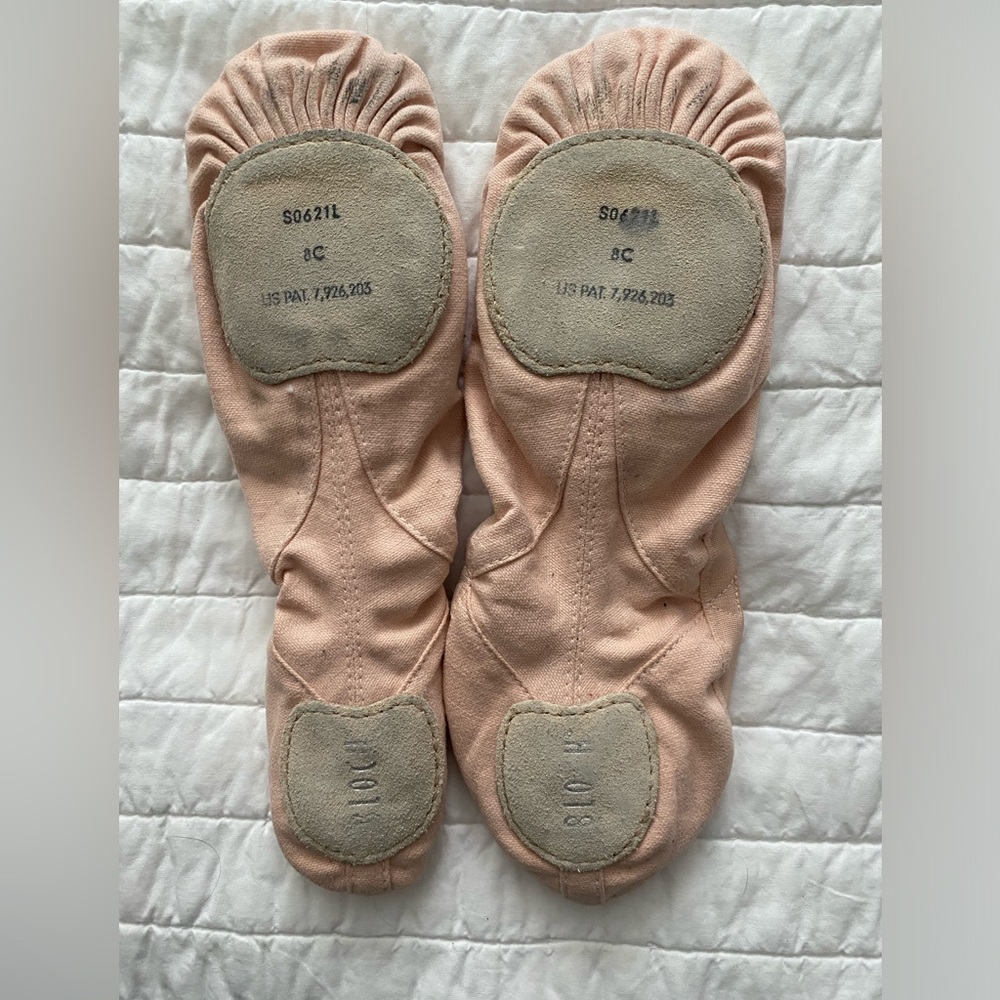Bloch Pro Elastic Canvas Pink Ballet Shoes - Picture 4 of 8